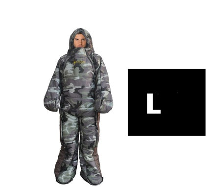 Human humanoid sleeping bag