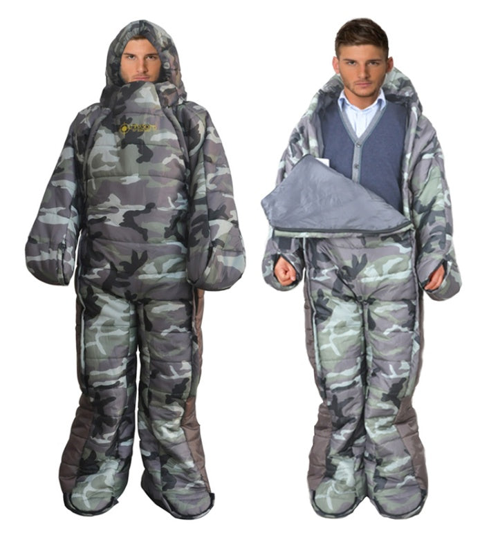 Human humanoid sleeping bag