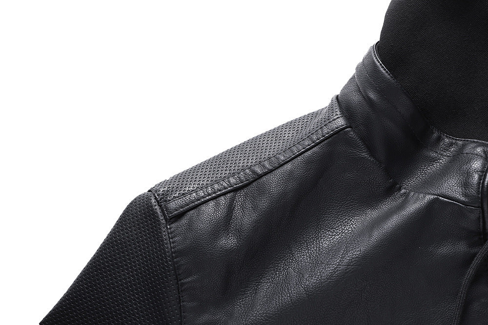PU Leather Jacket Men