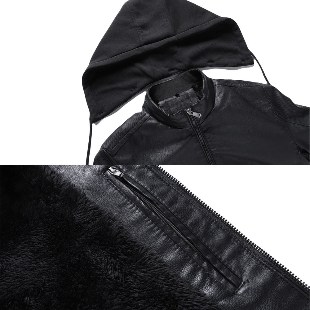 PU Leather Jacket Men