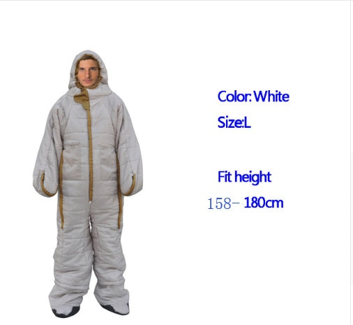 Human humanoid sleeping bag