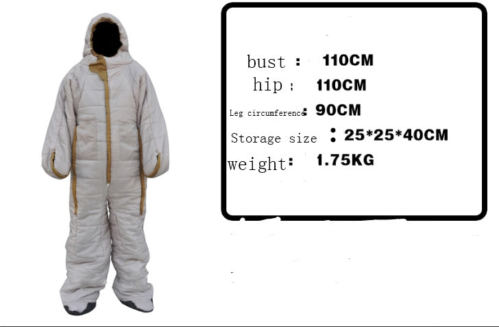 Human humanoid sleeping bag