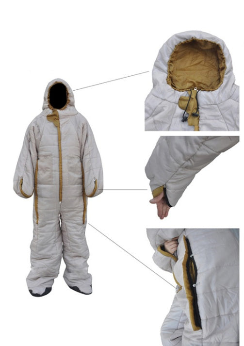 Human humanoid sleeping bag
