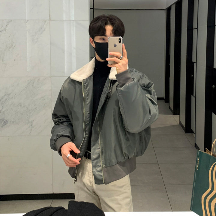 Lamb Jacket Cotton Men's Winter