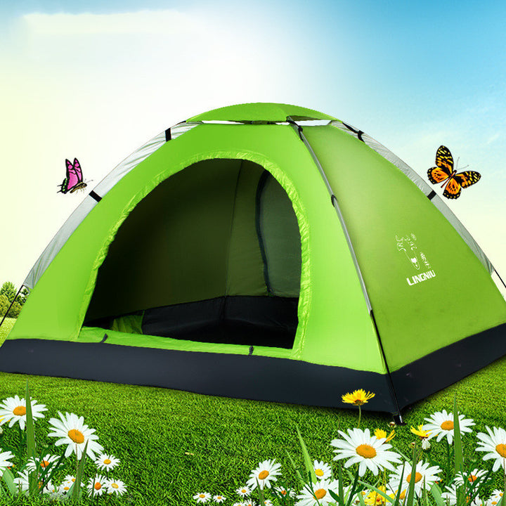 Single-layer tent camping