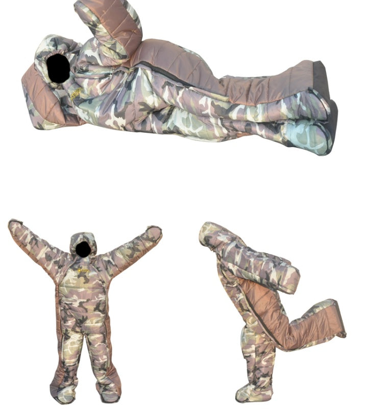 Human humanoid sleeping bag