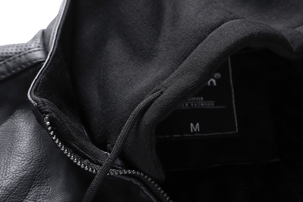 PU Leather Jacket Men