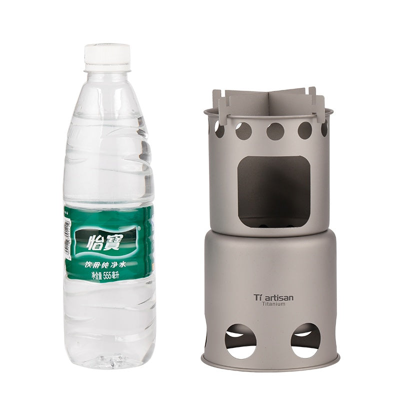 Titanium artisan pure titanium wood stove