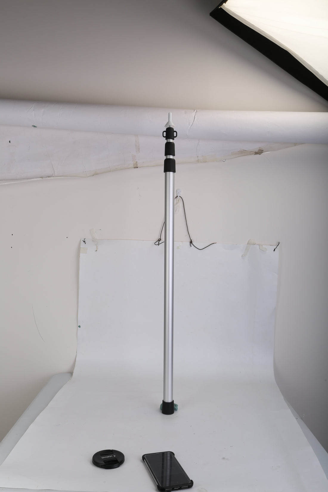 2Pcs Telescoping Tarp Poles Portable Aluminum Awning Poles 3FT To 7.5FT Adjustable Telescopic Tarp Tent Rods