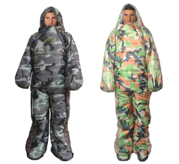 Human humanoid sleeping bag