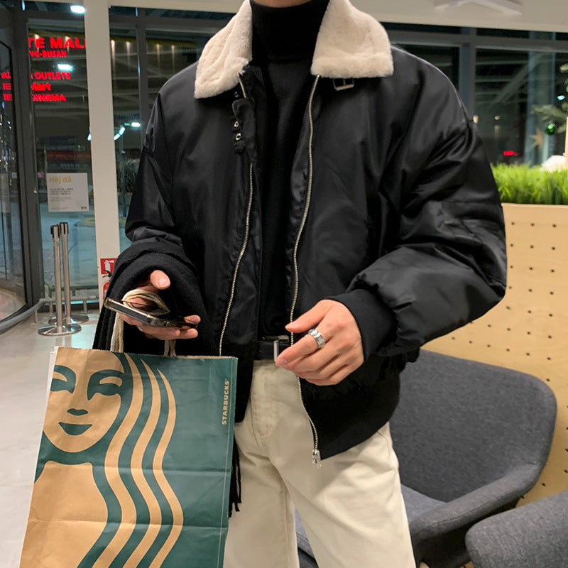 Lamb Jacket Cotton Men's Winter