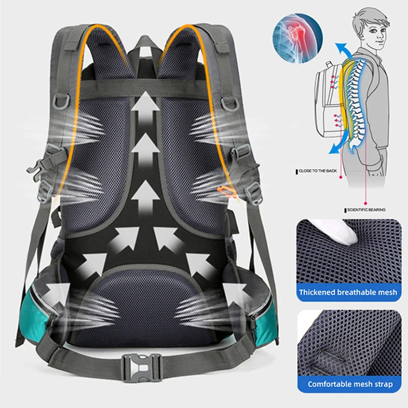 50L Fishing Backpack Large Capacity