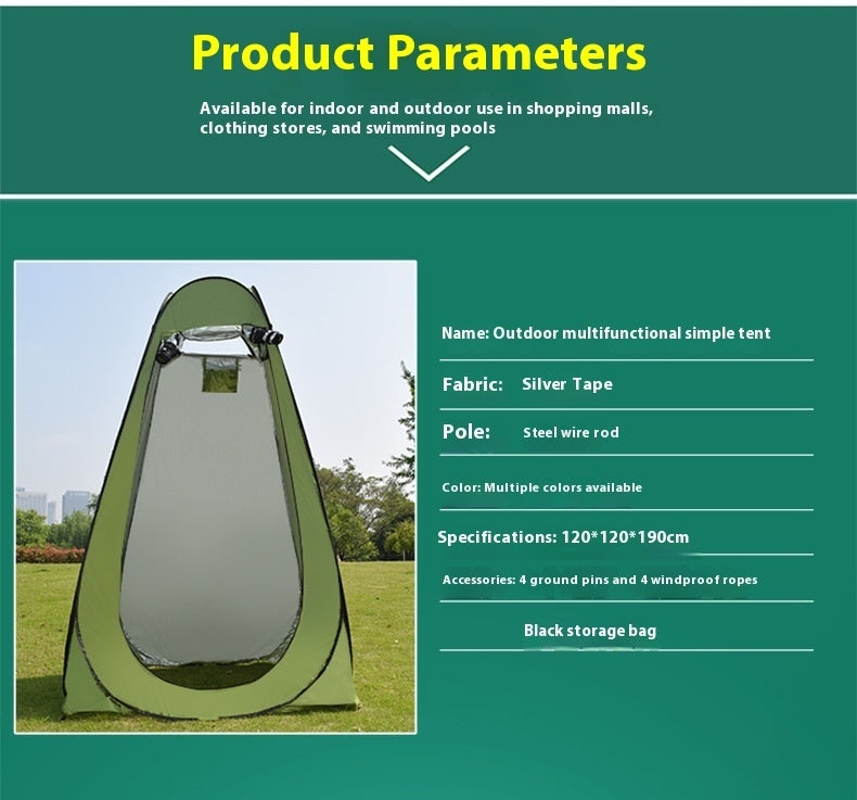 Outdoor Toilet Changing Tent